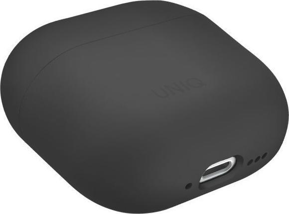 Actual product image Uniq case Lino AirPods 4 Silicone ash grey (Headphone sleeve)