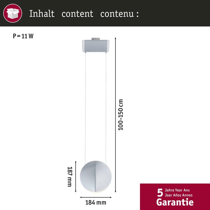 Produktbild Paulmann URail Pendel Alejandro (1000 lm)