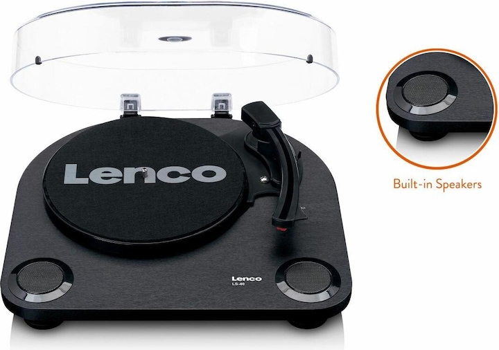 Image du produit Lenco GRAMOFON LS-40BK noir (Semi-automatique)