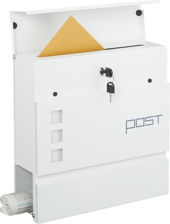 Image du produit Relaxdays Briefkasten mit Zeitungsfach