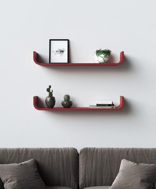 Actual product image tenzo Flower bentwood wall shelf 80x20x12 cm (80 x 20 x 12 cm)