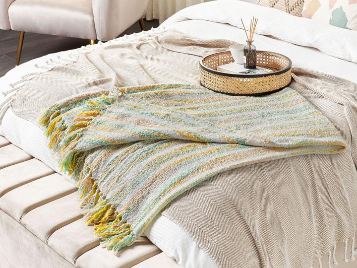 Immagine prodotto Beliani Coperta giallo/verde 130 x 170 cm NUWAR (130 x 170 cm)