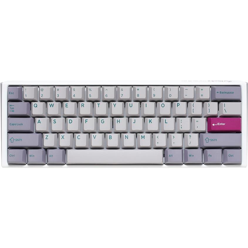 Ducky One 3 Mist Grey Mini Gaming Tastatur, RGB LED - MX-Ergo-Clear (US) (US, Kabelgebunden), Tastatur, Grau