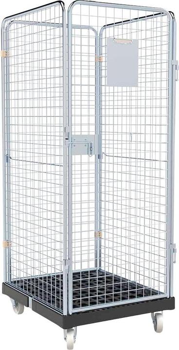 Produktbild eurokraft basic Rollbehälter mit Gitterwänden (500 kg)