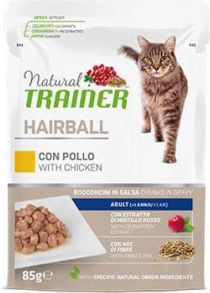 Actual product image Natural Trainer Specialities Cat Hairball Control with chicken (Adult, 12 pcs., 1020 g)
