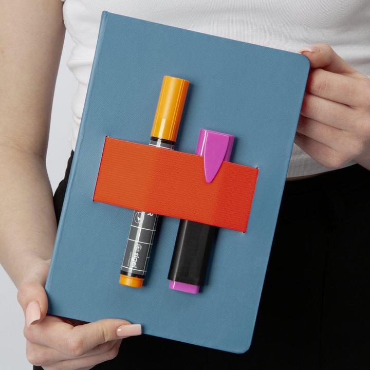 Image du produit Sigel Notizbuch A5 Linescape blau/papaya (A5, A5 : 14,8x21cm, DIN A5, À rayures, Couverture rigide)