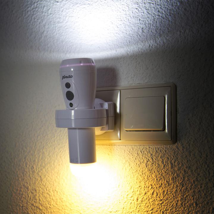 Produktbild Alecto 2er-Set Akku LED-Taschenlampe mit Einschaltautomatik, 200lm, weiss (200 lm)