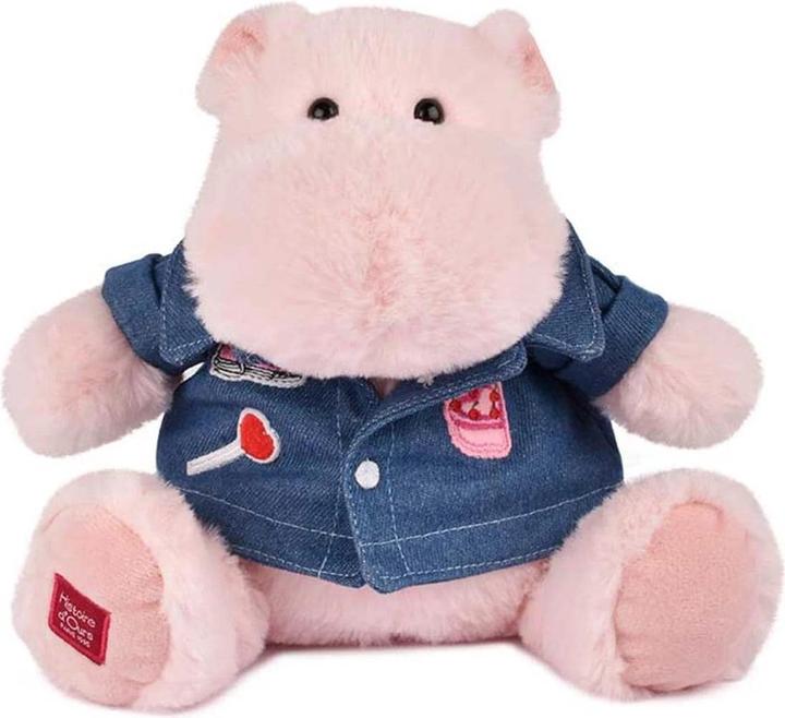 Produktbild Doudou et Compagnie Hippo, rosa mit Jeansjacke 20cm (20 cm)