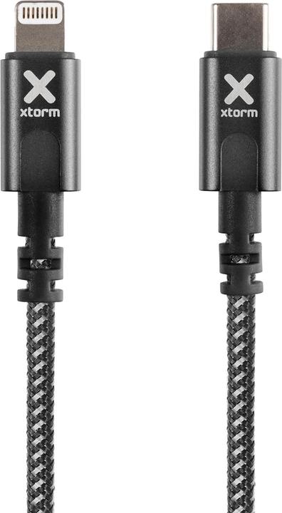 Xtorm CX2031, 1 m, Lightning, USB C, Männlich, Männlich, Schwarz (1 m, USB 2.0, 20 W)