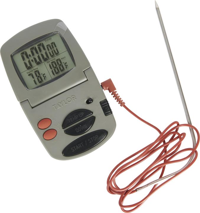 Image du produit Taylor's Taylor Pro Digital Probe Thermometer and Timer, Blister Packed
