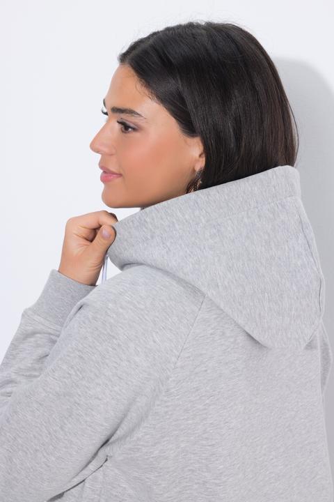 Image du produit Ulla Popken Sweat-shirt à capuche, manches longues et message (46)