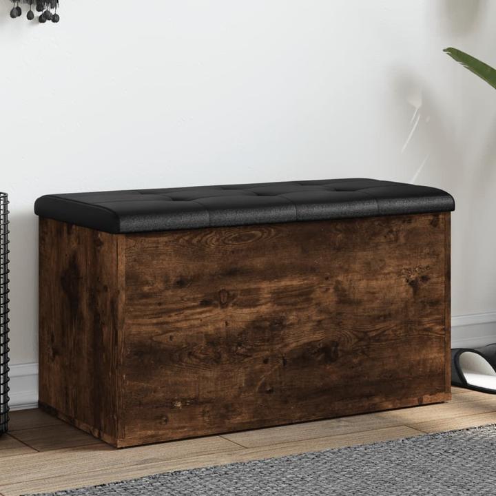 Immagine prodotto VidaXL Panca con contenitore in rovere fumé 82x42x45 cm (42 cm)