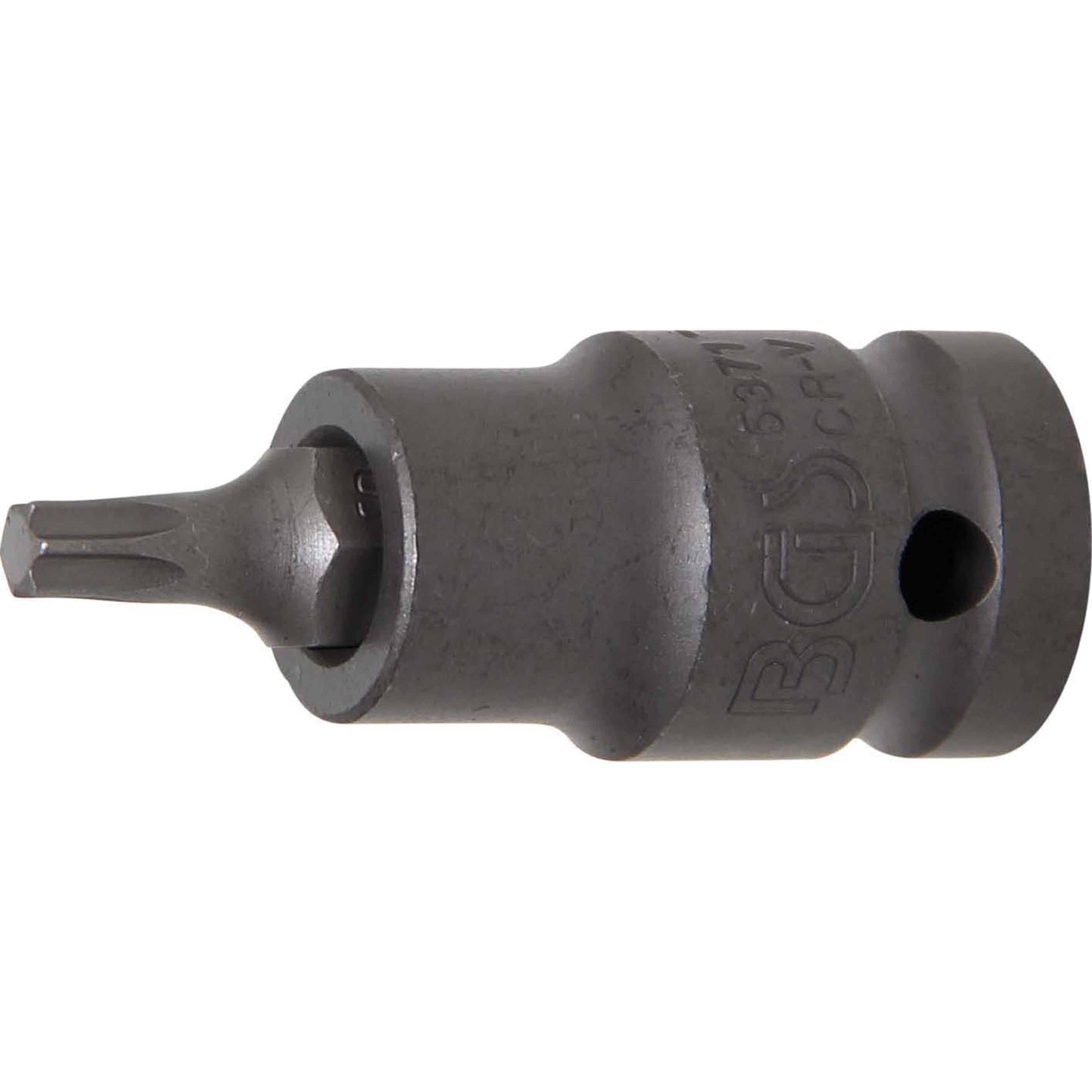BGS, Bits, Kraft-Bit-Einsatz Länge 55 mm Antrieb Innenvierkant 12,5 mm (1/2") T-Profil (für Torx) T30 (T30)