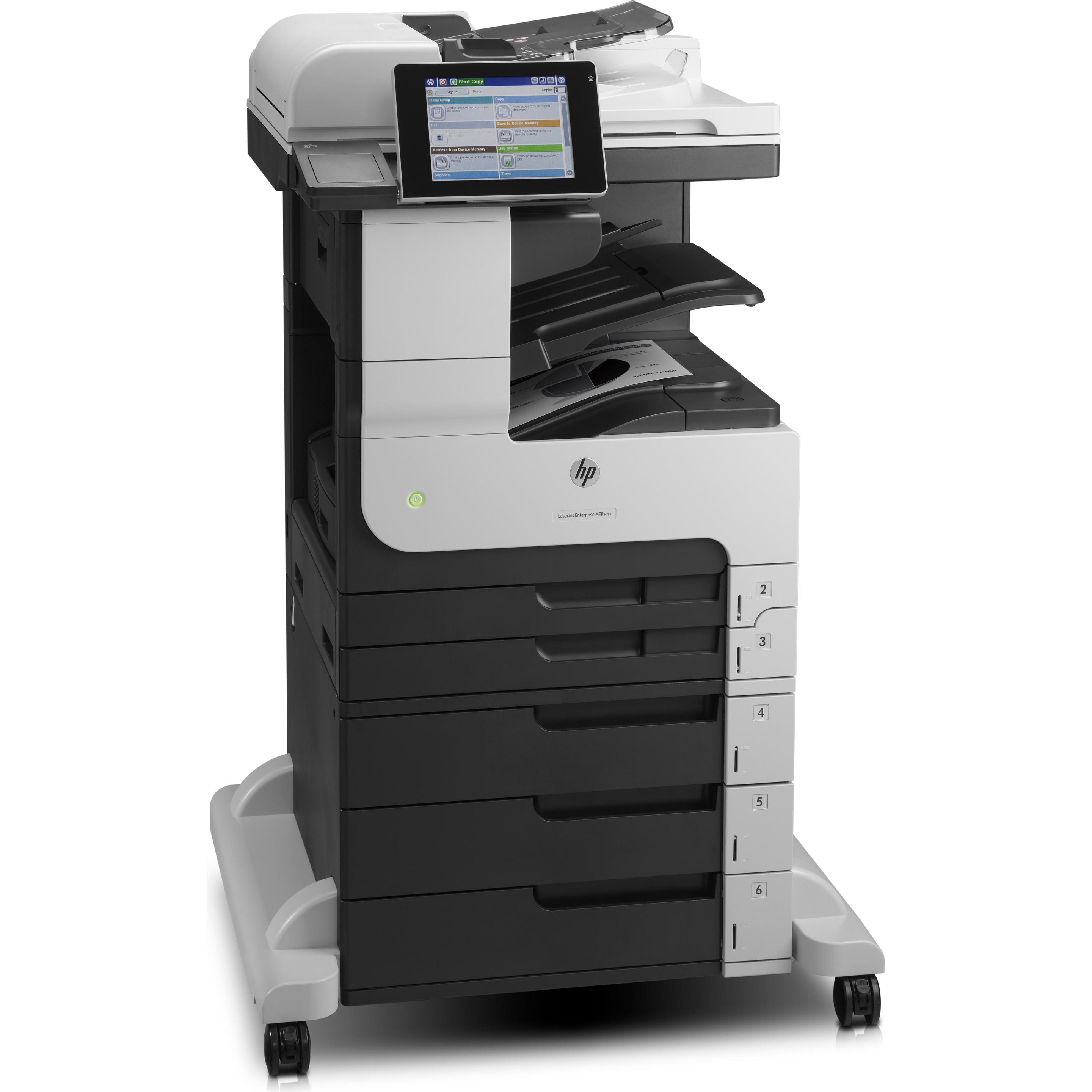 HP M725z LaserJet Enterprise (Laser, Schwarz-Weiss), Drucker, Schwarz, Grau