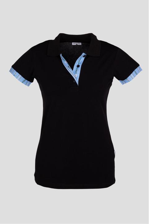 Produktbild Edelvetica Polo Shirt Edelweiss Krageninnenseite & Armabschluss Damen (S)