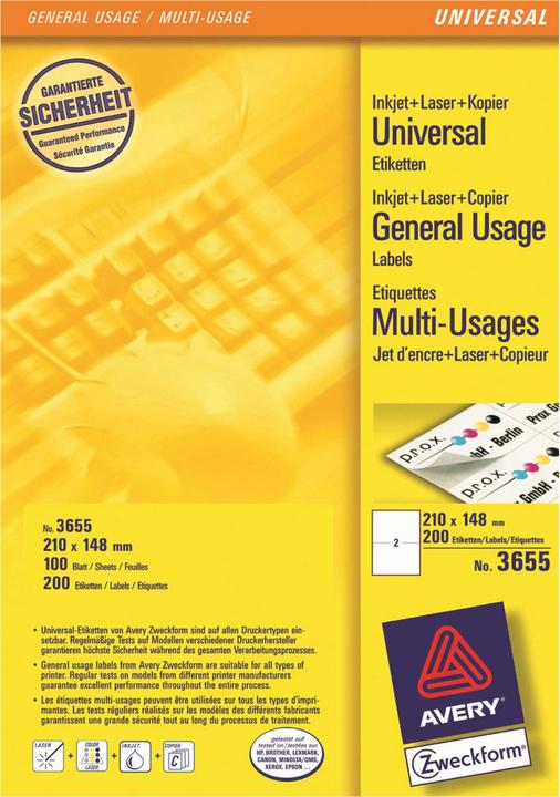 Actual product image Avery Labels