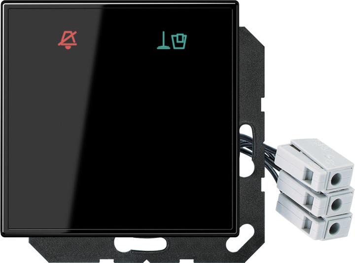 Produktbild JUNG UP-Hotelabdeckung-Einsatz LS glz LSCUKO6M24SW