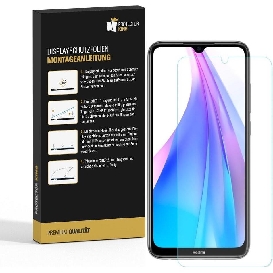 Thumbnail - Protectorking 3x Premium Displayschutzfolie 3D KLAR (3 Stück, Xiaomi Redmi Note 8 Pro), Smartphone Schutzfolie, Transpar...