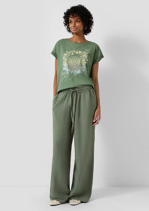 Produktbild s.Oliver T-Shirt Oversize-Shirt mit Frontprint (M)