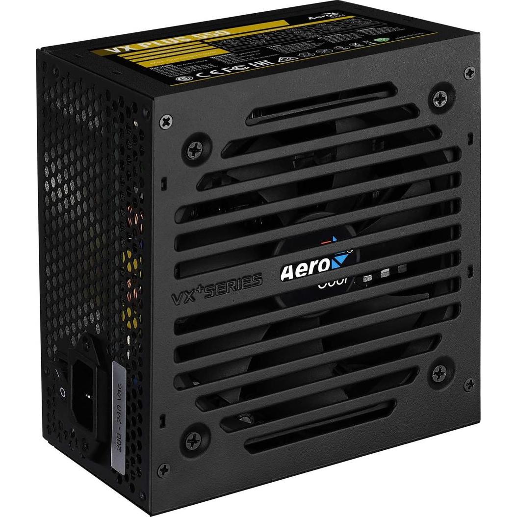 Thumbnail - AeroCool PGS VX-550PLUS AEROVX-550PLUS Netzteil (550 W, aktiv, 120 mm) (550 W), PC Netzteil, Schwarz