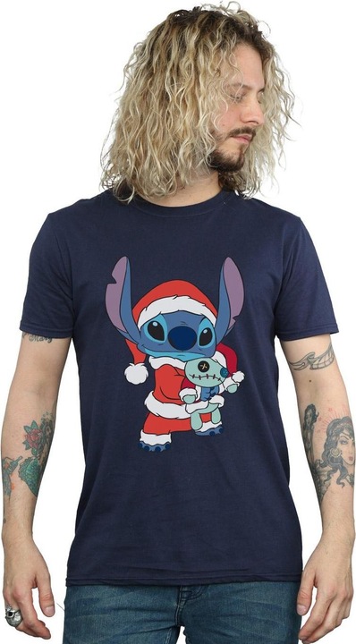 Immagine prodotto Disney Lilo And Stitch Stitch Christmas Maglietta Uomo (5XL)