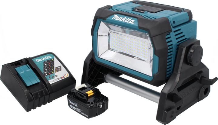Produktbild Makita DML 809 RM1 Akku LED Baustrahler 18 V 10000 lm + 1x Akku 4,0 Ah + Ladegerät (10000 lm)