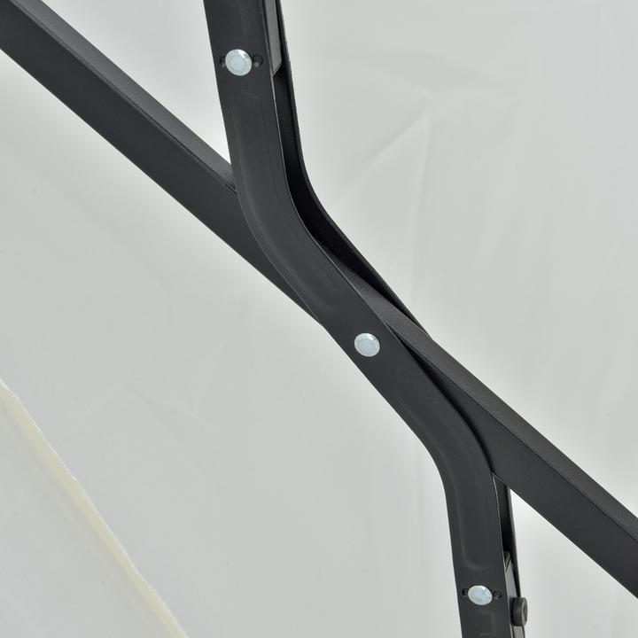 Image du produit Outsunny Halbschirm Stahl, Polyesterstoff Cremeweiss (2 m)
