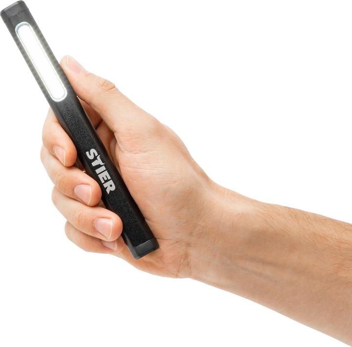 Produktbild Stier Akku COB LED Stiftleuchte 200 Lumen mit Laserpointer (17.20 cm, 200 lm)
