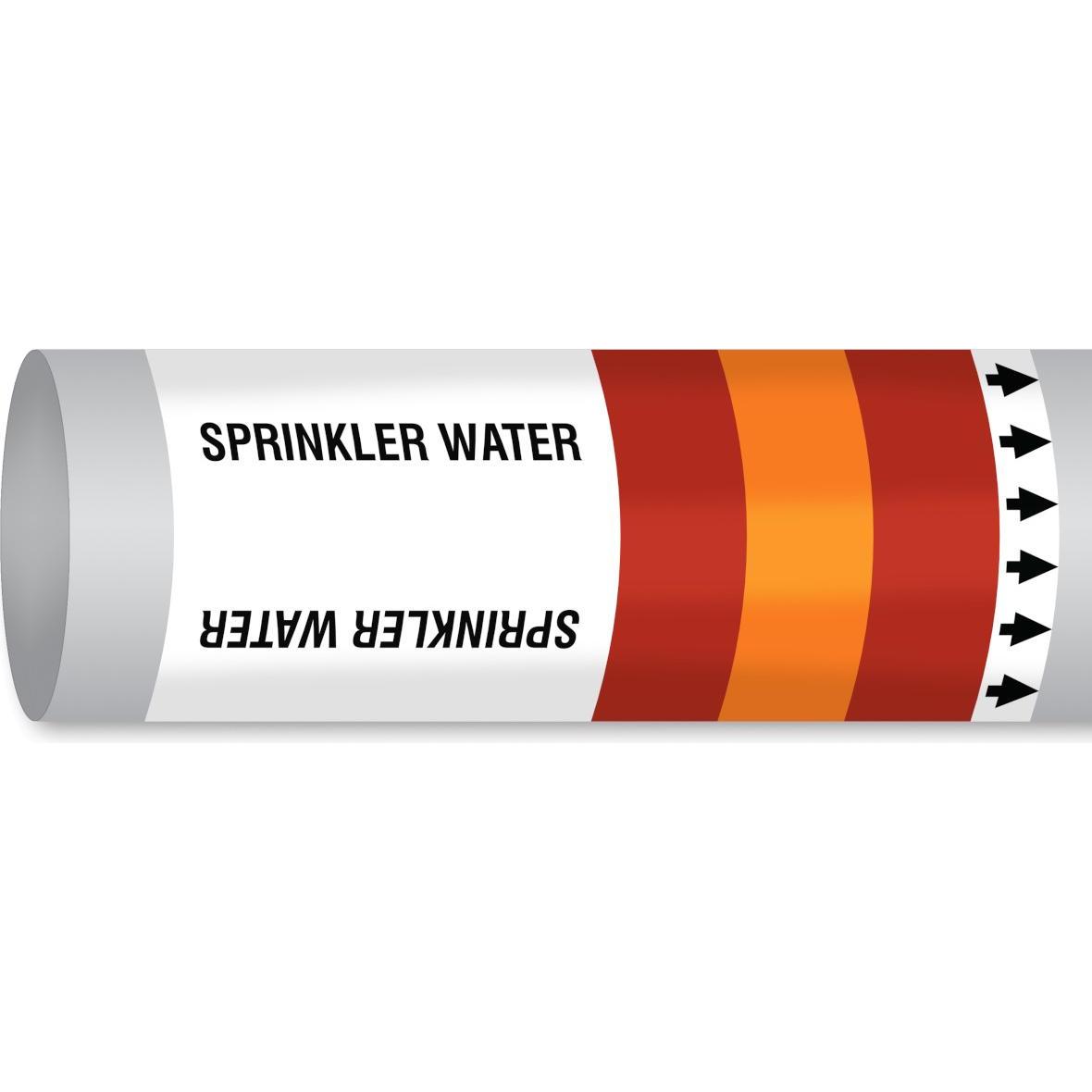 Brady, Segnaletica di sicurezza, B-7541, ISO 14726 IMO Pipe markers - Sprinkler water (acqua per la lotta antincendio in sistemi