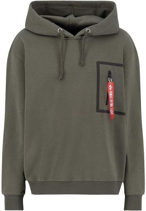 Produktbild Alpha Industries Felpa con Cappuccio e Tasche a Toppa (L)