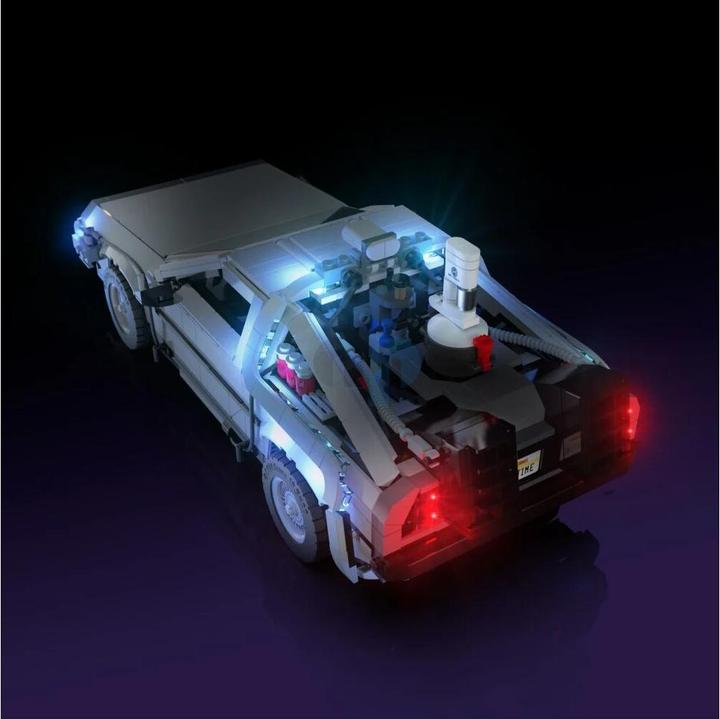 Actual product image Light my bricks LMB 2.0 LED Light Set for LEGO 10300 The Time Machine from Back to the Future