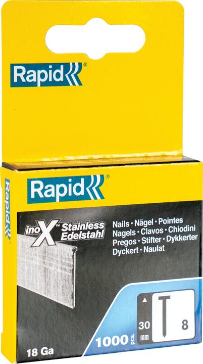 Produktbild Rapid Typ 8 Nägel 30 mm Edelstahl