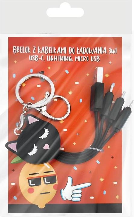 Image du produit Schlüsselanhänger mit Ladekabel Kitty 3in1