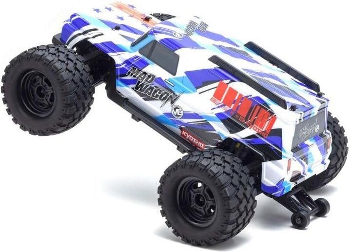 Immagine prodotto Kyosho Monster Truck Mad Wagon VE 3S, 4WD, Blu, 1:10, ARTR (RTR pronto all'uso)