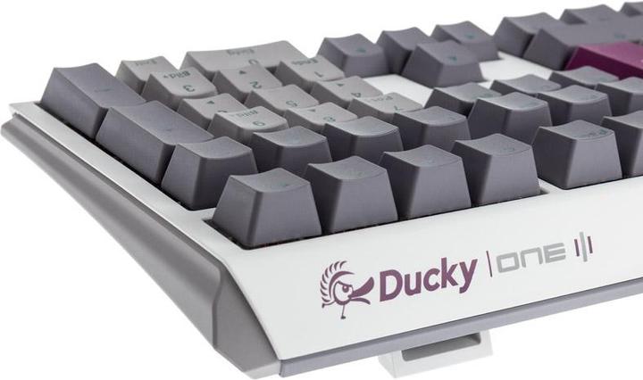 Produktbild Ducky One 3 Mist Grey Gaming Tastatur, RGB LED - MX-Blue (DE, Kabelgebunden)