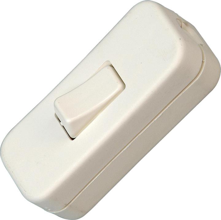 Actual product image Kopp Intermediate cord switch, 1-pole, with one connecting terminal, rocker switch, 250V, 6A, w