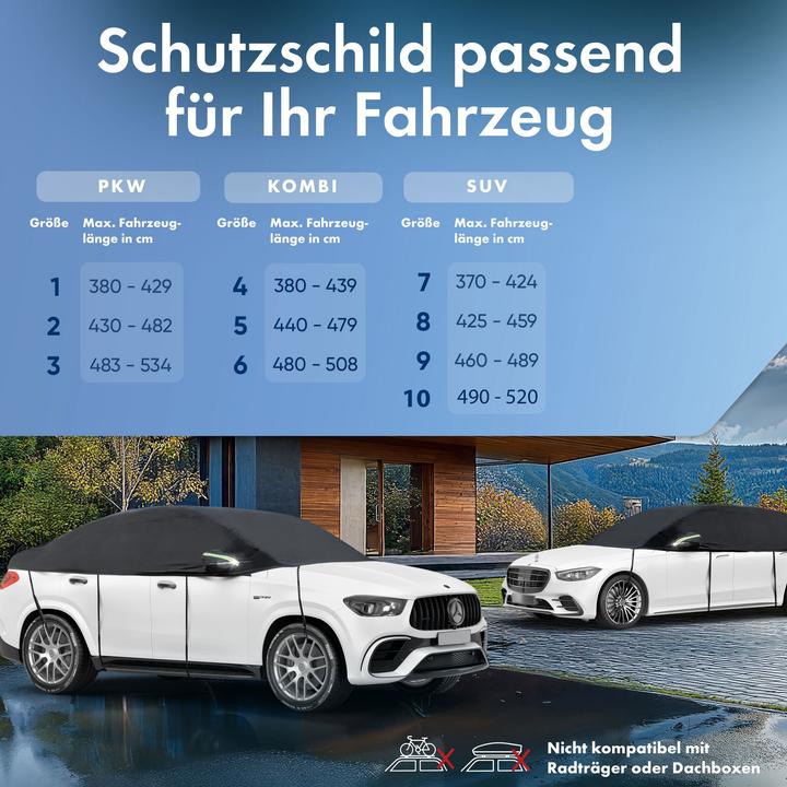 Immagine prodotto Walser Telone per auto All Weather, telone per auto metà garage taglia 5 estate nero