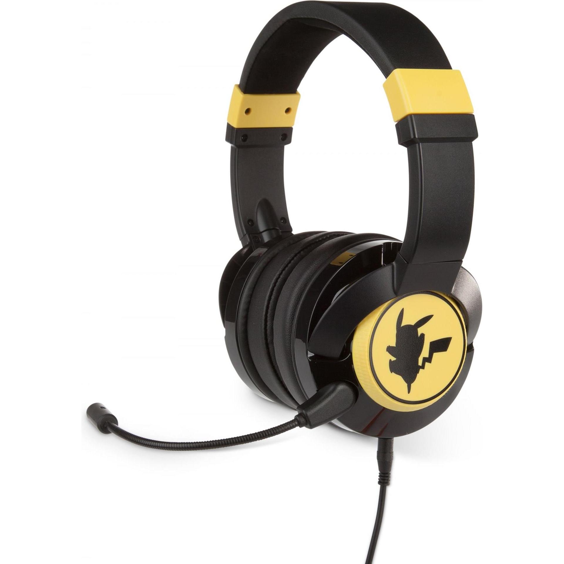 PowerA Pokemon Wired Gaming Headset (Kabelgebunden), Gaming Headset, Schwarz, Gelb