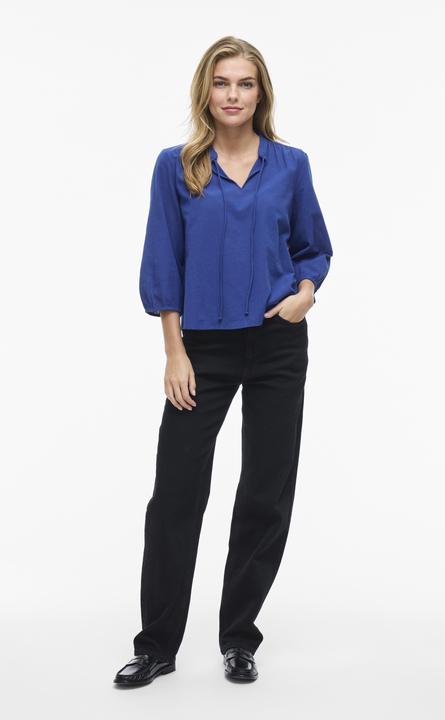 Actual product image Vila VIPETRA Split Neck Oberteil mit 3/4-Ärmeln (40)