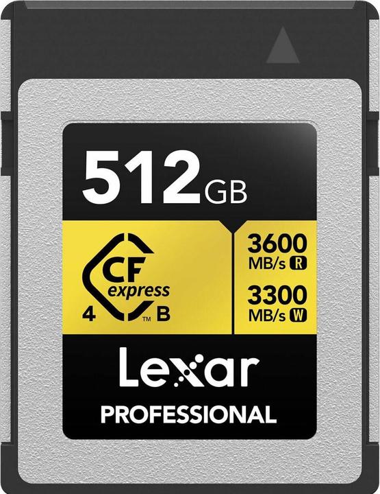 Actual product image Lexar Professional Gold 4.0 (512 GB, CFexpress type B)