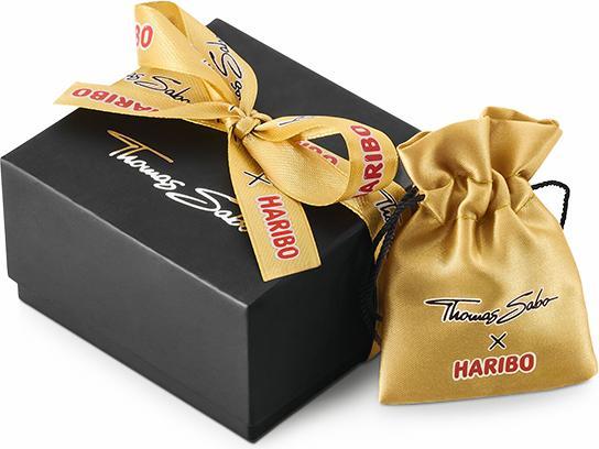 Produktbild Thomas Sabo Perlenarmband mit schwarzen Goldbären (19 cm, 925er Silber)