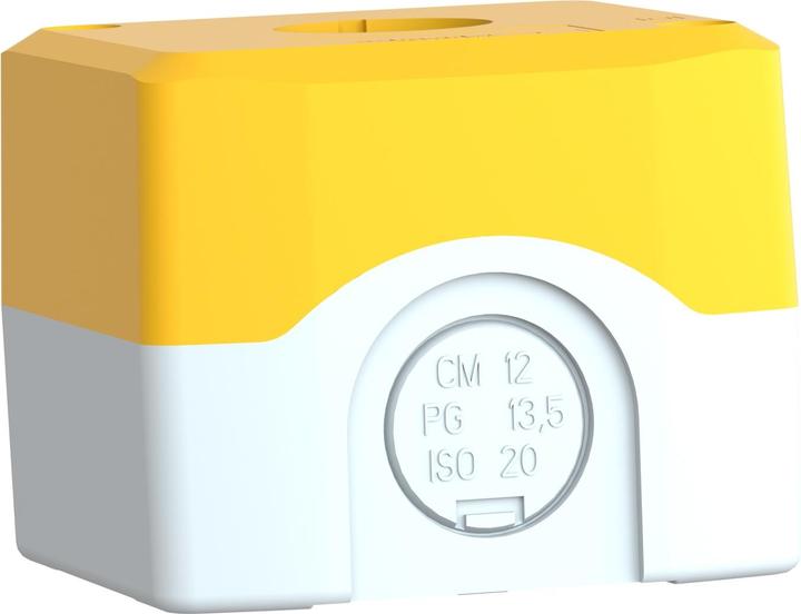 Produktbild Schneider Electric Tastergehäuse 22mm 1 Loch gelb