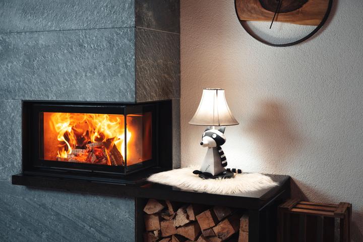 Actual product image Happy Lamps Ben the raccoon