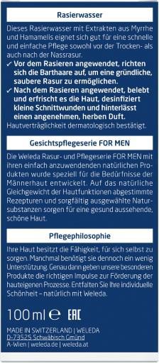 Produktbild Weleda For Men Rasierwasse, 100 ml TON (100 ml)