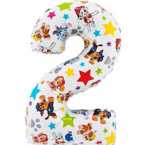 Grabo Balloons XL Paw Patrol Zahlen 2 Ballon