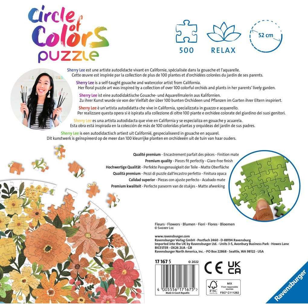 Thumbnail - Ravensburger Kreis der Farben - Blumen (500 Teile)