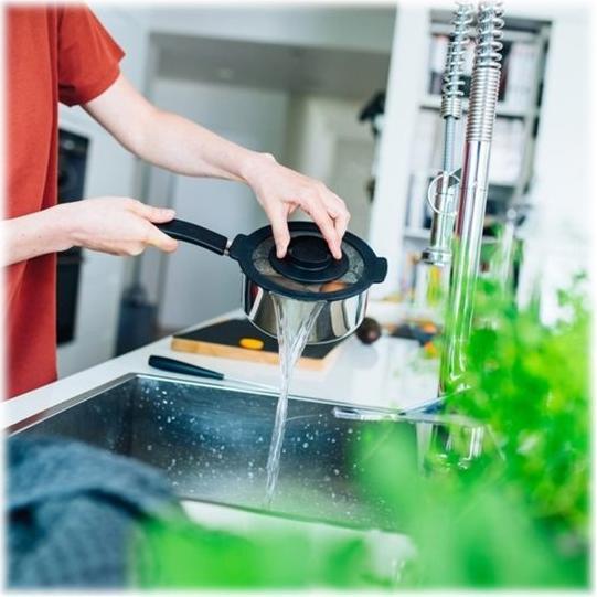 Produktbild Fiskars 1026576 Kochtopf Rund Edelstahl (Kochtopf, Edelstahl)