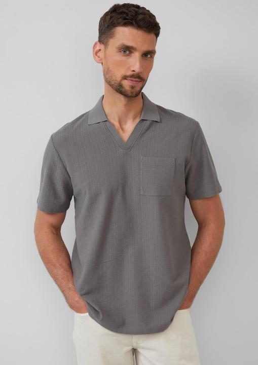 Immagine prodotto S.Oliver Polo-Shirt Poloshirt aus Struktur-Jersey mit Brusttasche (L)