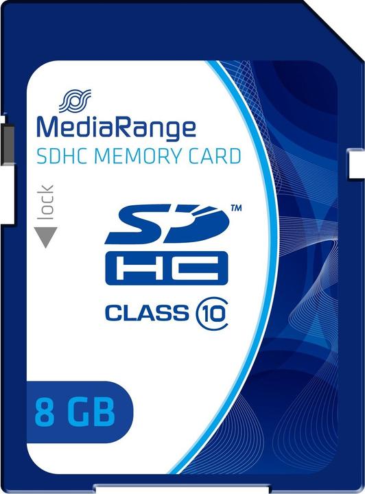 Immagine prodotto MediaRange Scheda di memoria flash (8 GB, SDHC, U1)