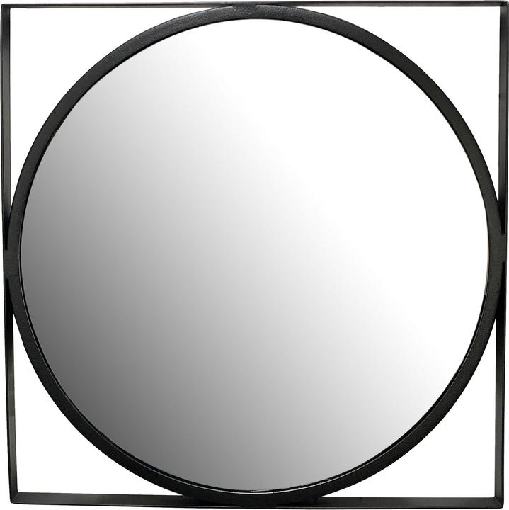 Image du produit FineBuy miroir mural miroir d'entrée rond métal 54x54 cm miroir suspendu (54 x 54 cm)
